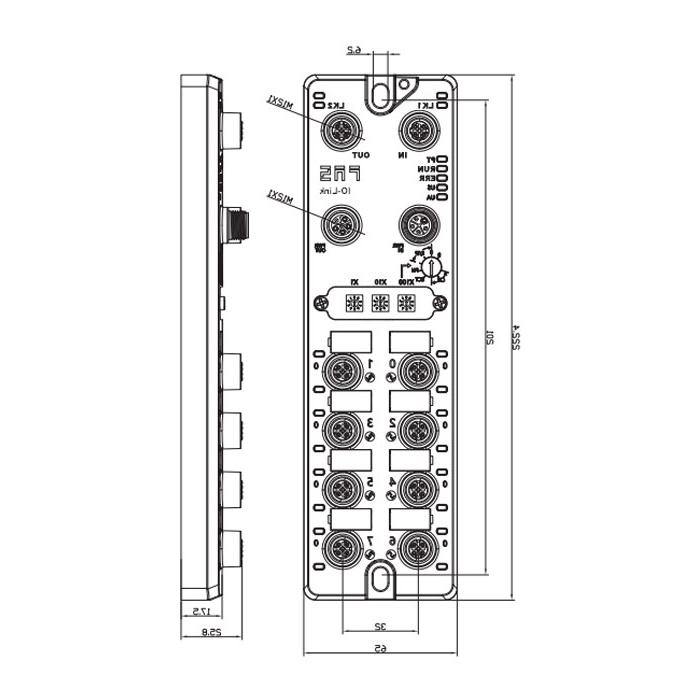 Supports EtherCAT protocol, 8-port, and IO-Link Master、Class A、006B31